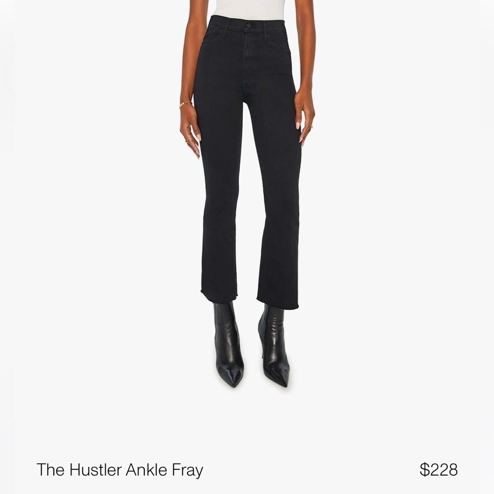 Mother Jeans The Hustler Ankle Fray Sz25